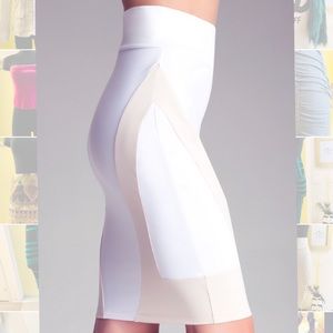 Bebe fitted knit skirt